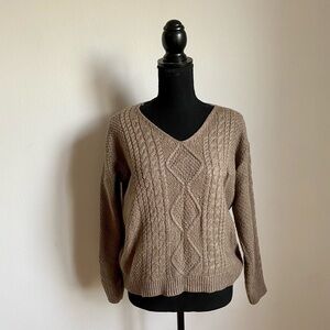 RD Style Sweater, tan sweater